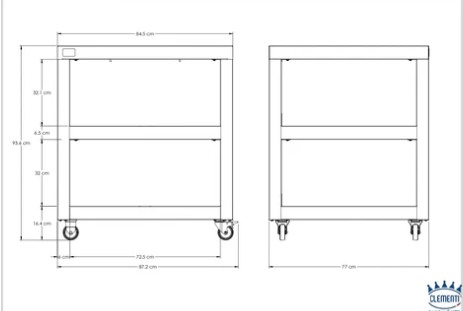CLEMENTI MODULAR CART & SHELF