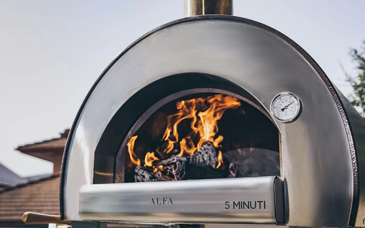 ALFA 5 MINUTI WOOD COPPER PIZZA OVEN