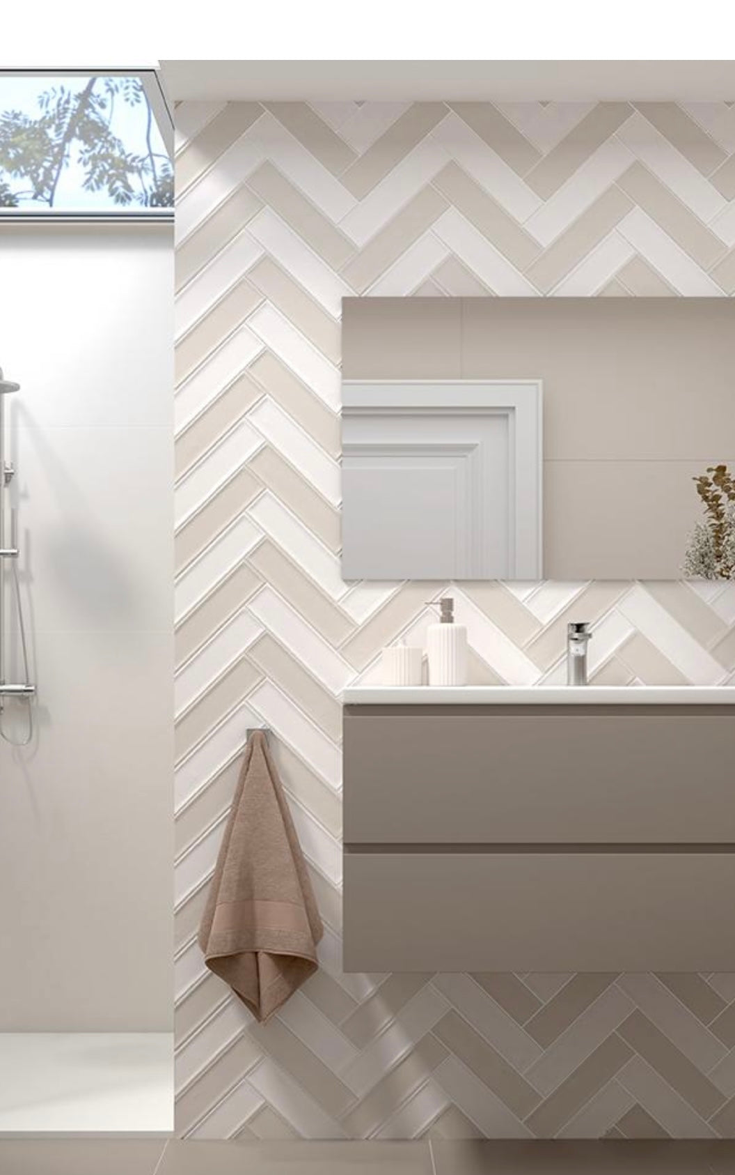 100x400 HAMPTON WHITE GLOSS